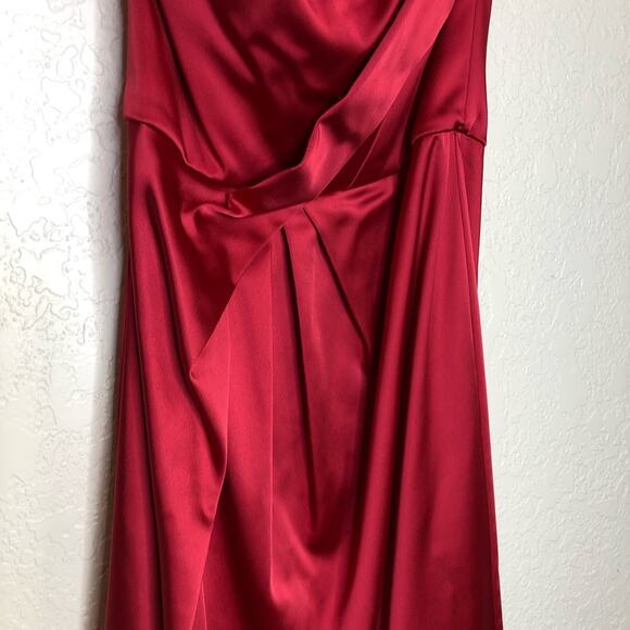 WHBM raspberry pink strapless pleated bust dress size 00 - Picture 3 of 12